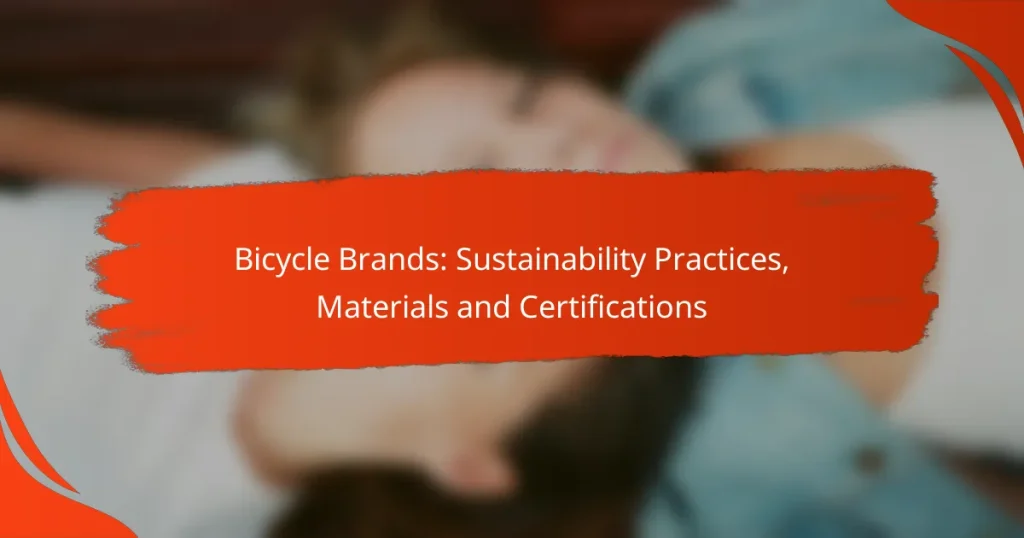 Bicycle Brands: Sustainability Practices, Materials and Certifications