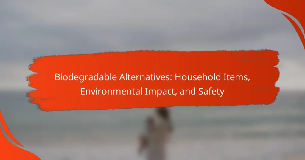 Biodegradable Alternatives: Household Items, Environmental Impact, and Safety