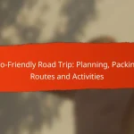 Eco-Friendly Road Trip: Planning, Packing, Routes and Activities