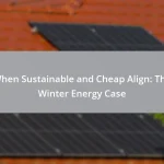 When Sustainable and Cheap Align: The Winter Energy Case